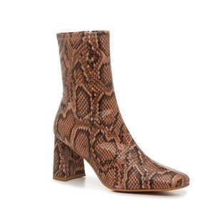 Steve Madden Harli Snakeskin Ankle Boot 8.5
